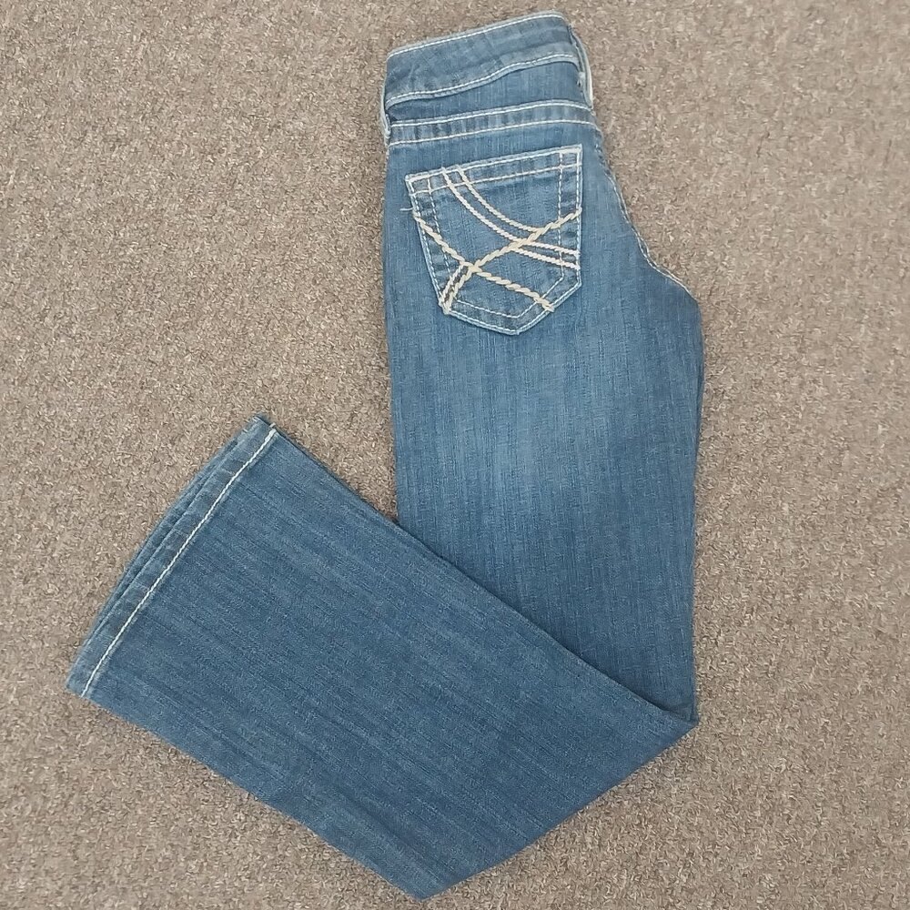 Ariat Girl's REAL Everlee Boot Cut Jean- Chill Blue